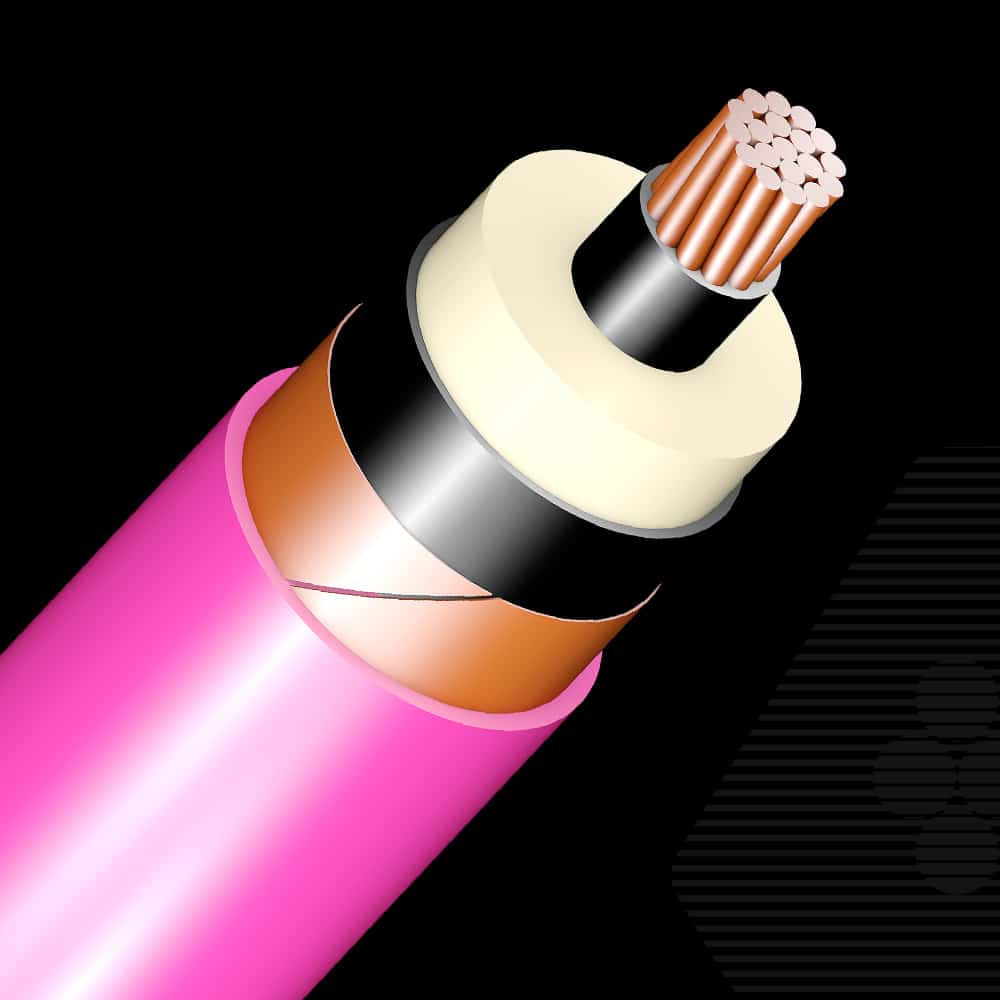 8.7/15 kV, Copper, Single core Un Armoured Cable