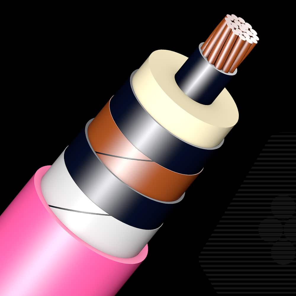 8.7/15 kV, Copper, Single core Aluminum Tape Armoured Cable