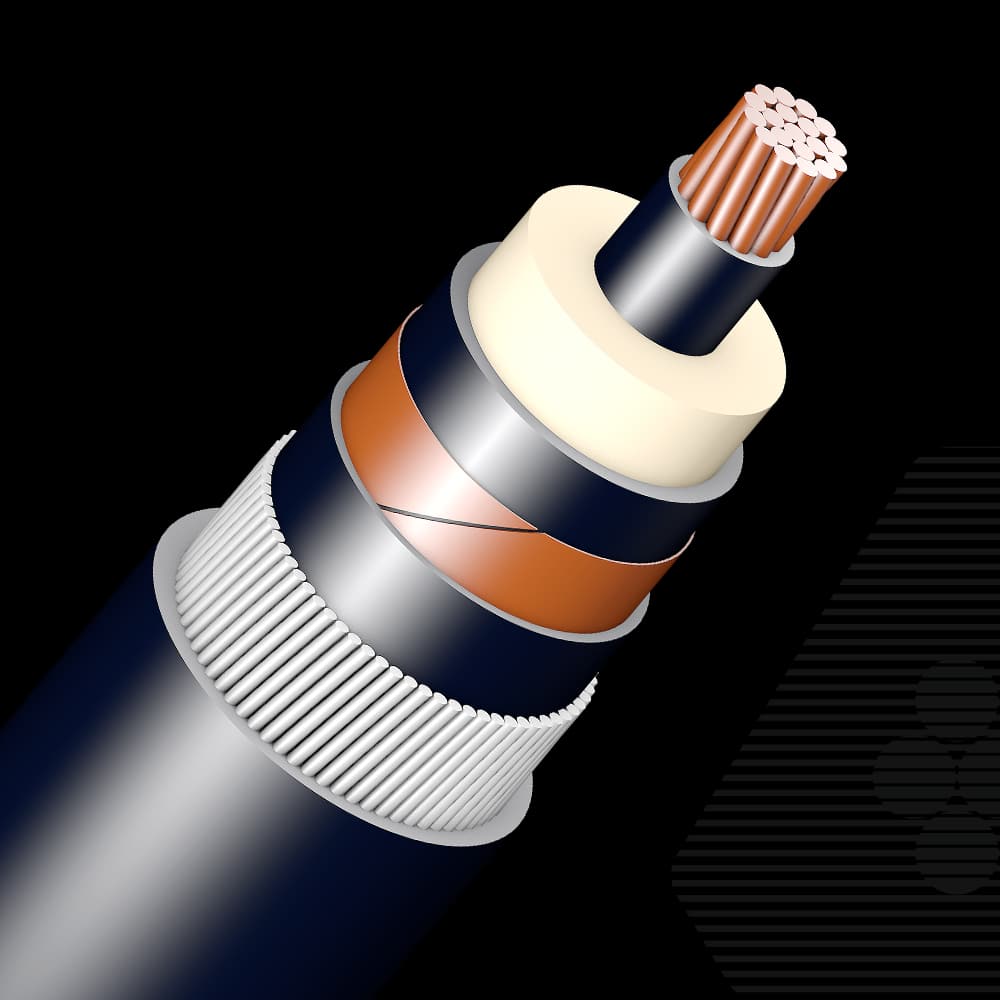 6/10 kV, Copper, Single core Aluminum Wire Armoured Cable