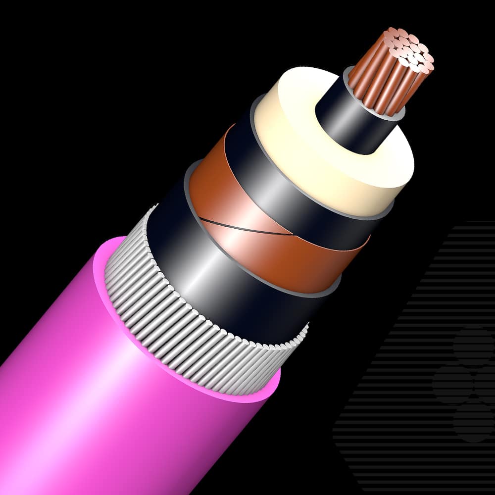 8.7/15 kV, Copper, Single core Aluminum Wire Armoured Cable
