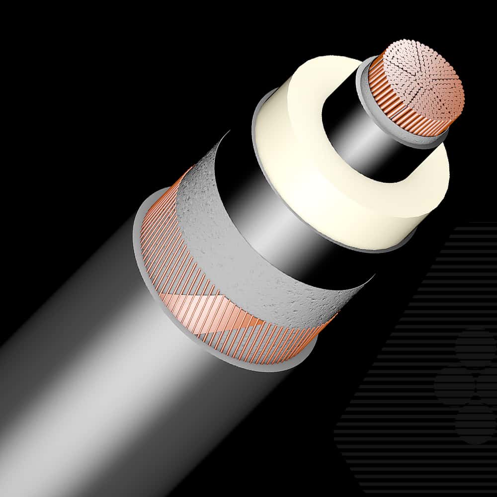 132 kV, Copper, CUW screened Cable