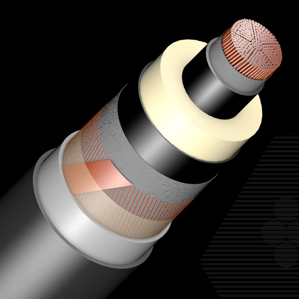 132 kV, Copper, CUW screened and LEAD sheathed Cable