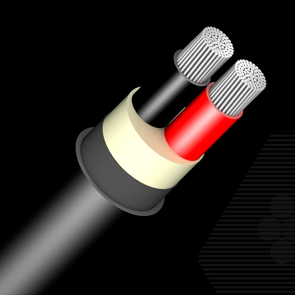 0.6/1 kV, Aluminum, Multi- core (≤5), Un sheathed, Un Armoured Cable