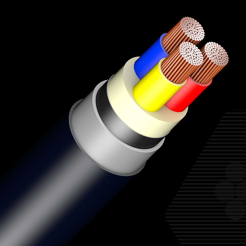 0.6/1 kV, Copper, Multi- core (≤5), Un sheathed, Un Armoured Cable