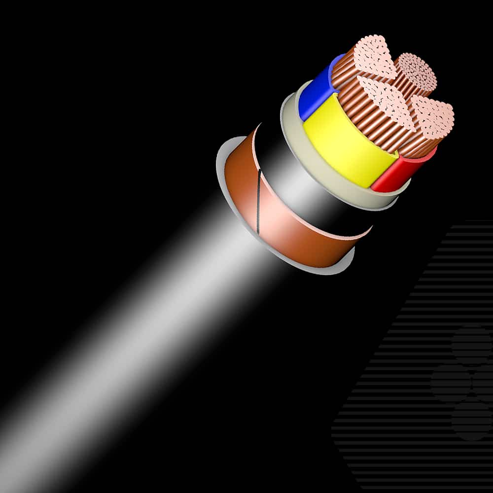 1.8/3 kV, Copper, Multi- core (≤5), Copper Tape Screened, Un Armoured Cable